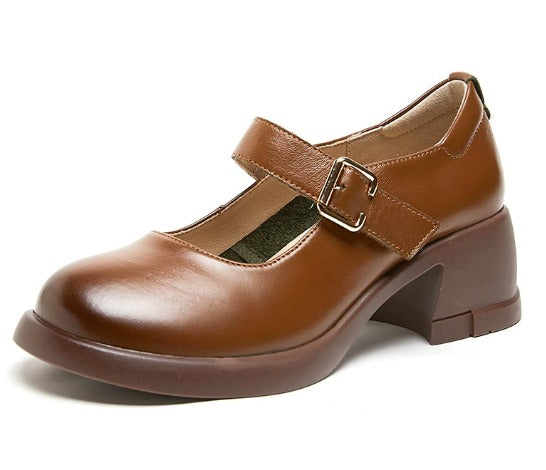 Mary-Jane™| Agnes Leren Mary Janes