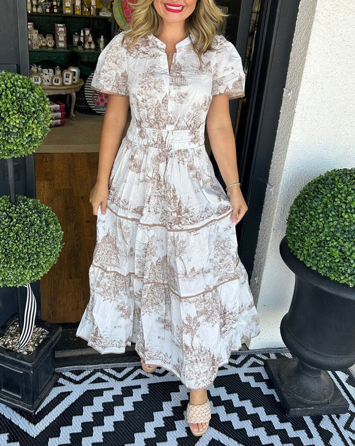 Eliza | Klassiek Toile Maxi
