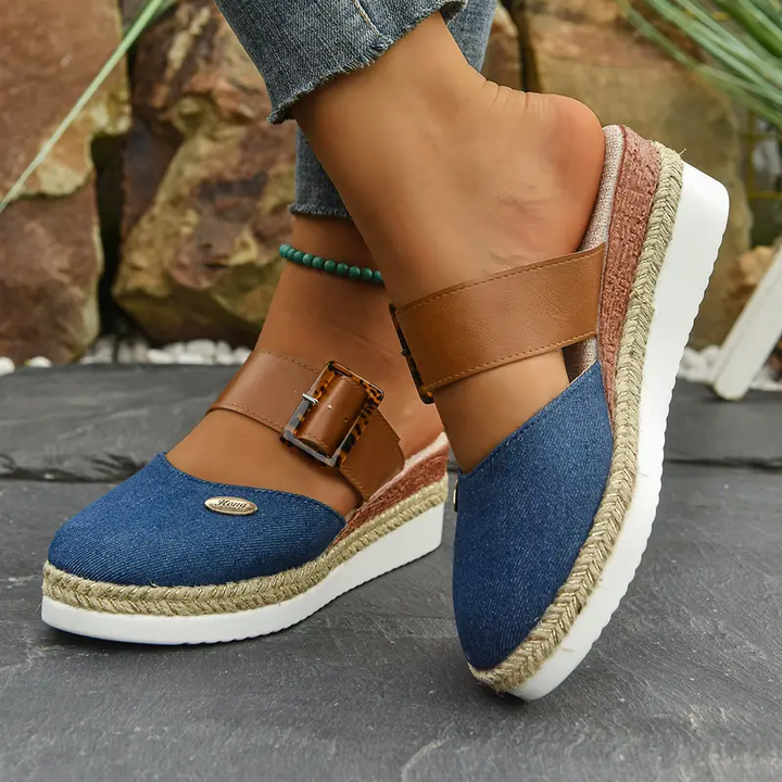 Noora™ | Antonia - Sandales Orthopédiques avec Plateforme, Ventilées et Décontractées