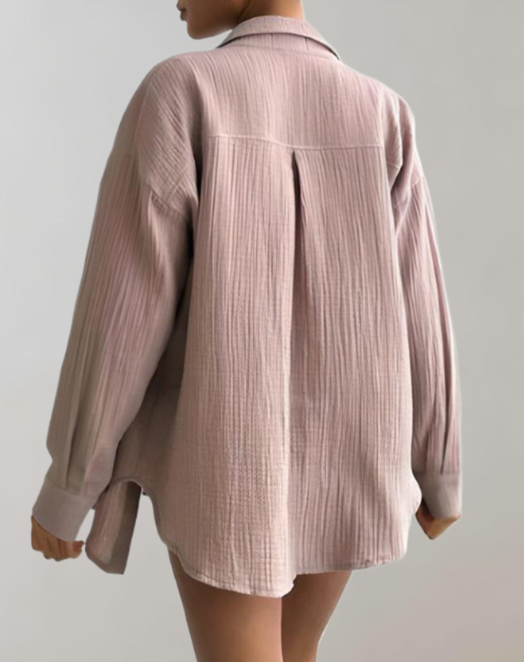 Ariana | Ensemble deux pièces composé d'une chemise et d'un short à taille élastique 5