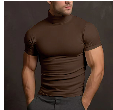 Bellivaro | T-shirt à col roulé pour homme – Élégant, coupe ajustée et parfait pour un usage quotidien 1