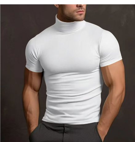 Bellivaro | T-shirt à col roulé pour homme – Élégant, coupe ajustée et parfait pour un usage quotidien 5