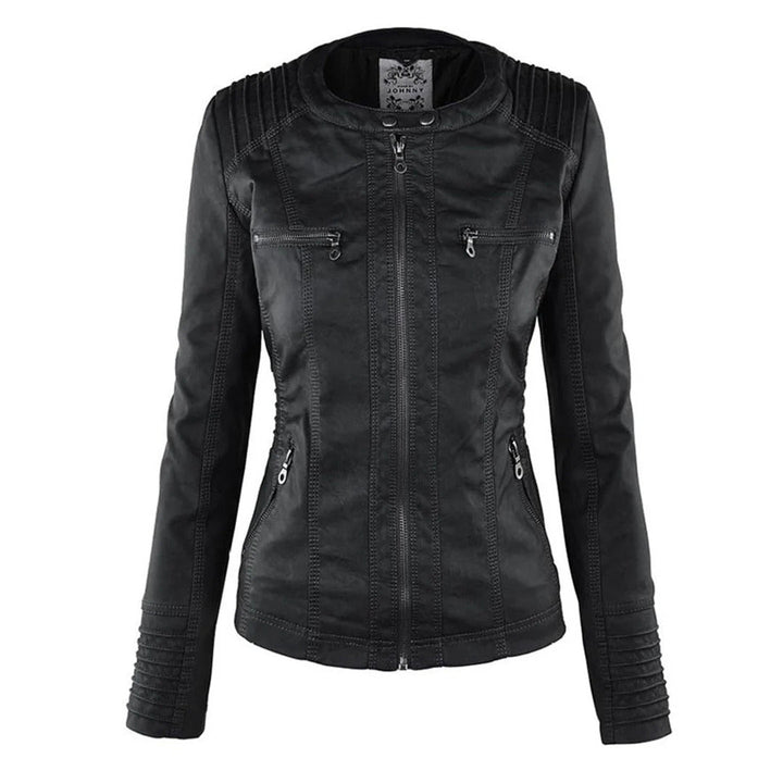 Ivory™ | Veste en Cuir pour Femmes Résistante aux Intempéries avec Capuche
