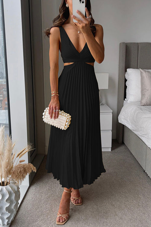 Elsa | Élégante Robe Maxi Plissée