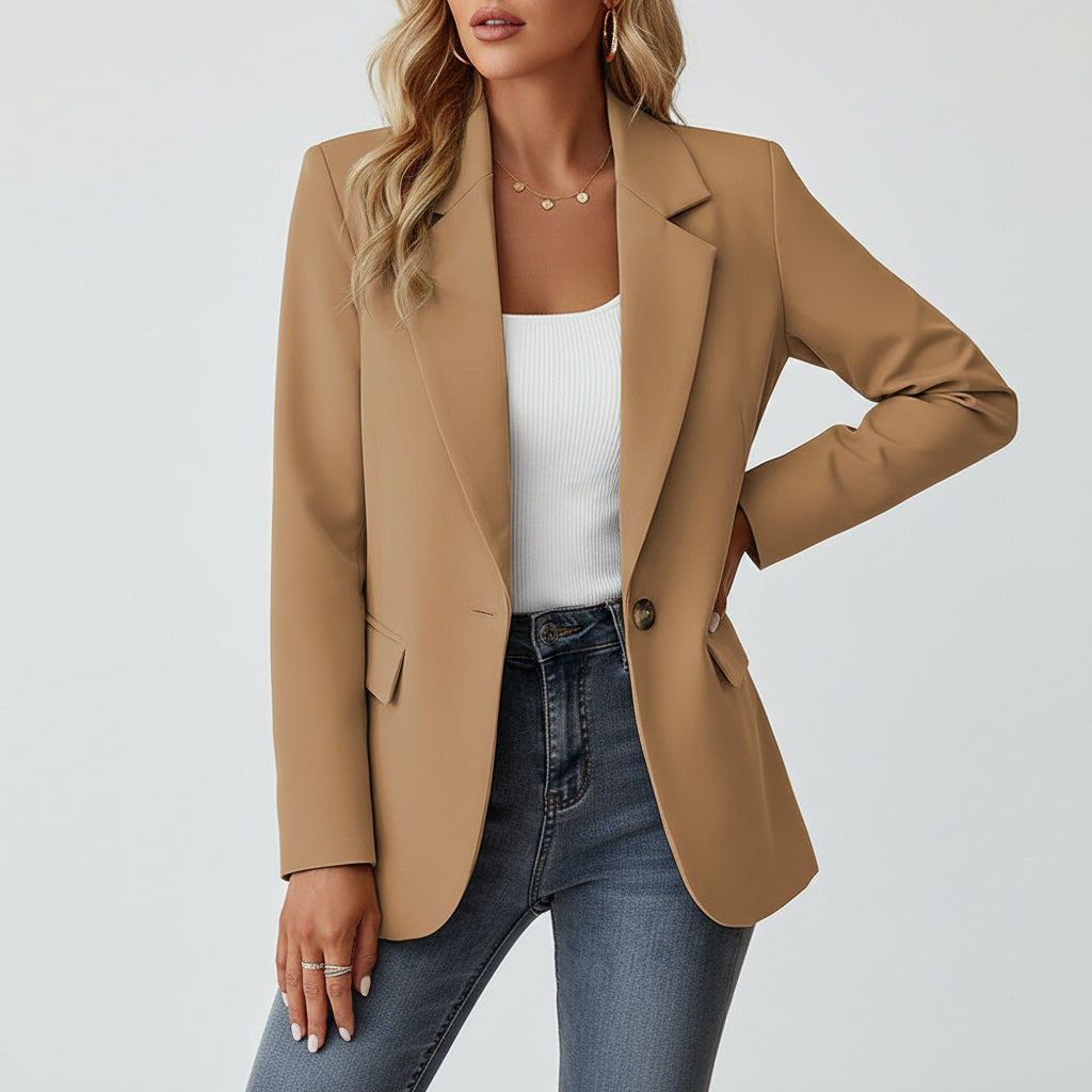 Blazer tailleur à col châle pour femme 4