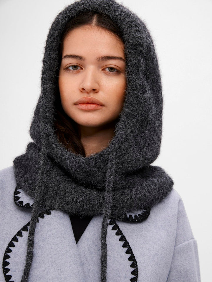 Bonnet à capuche pour femme | Modèle tricoté avec capuche cousue 4