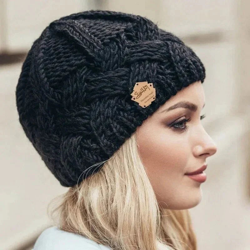 Bonnet en maille pour femme | Coupe élastique 0
