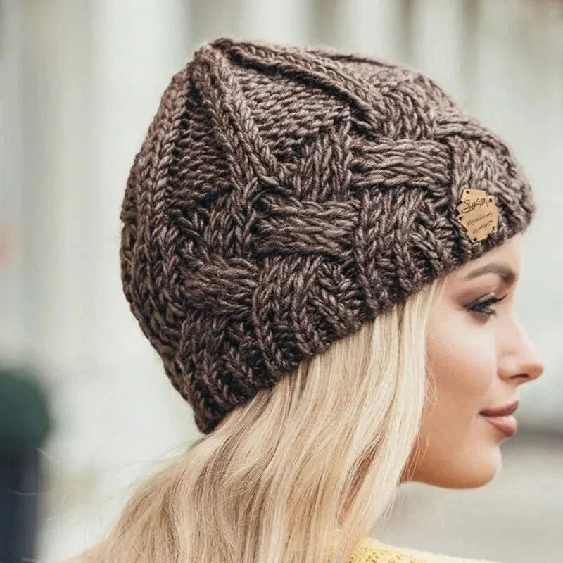 Bonnet en maille pour femme | Coupe élastique 2