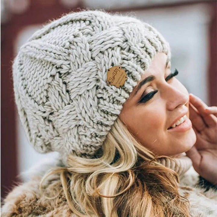 Bonnet en maille pour femme | Coupe élastique 4