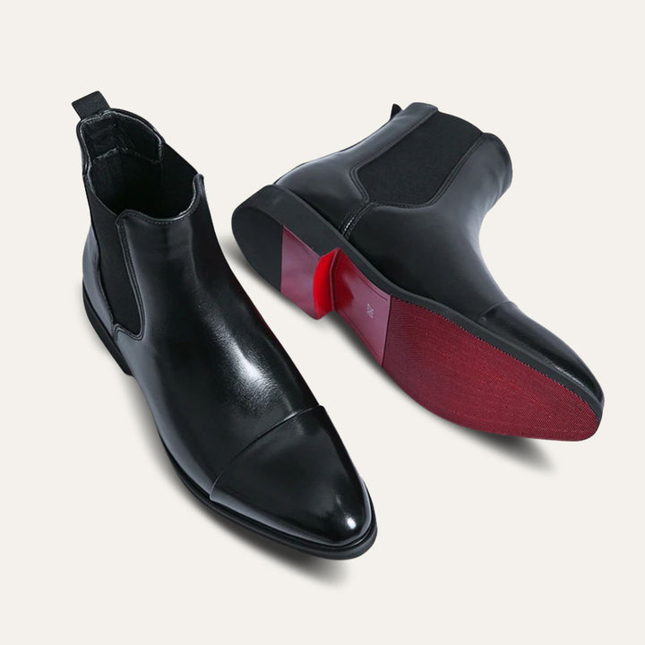 Bottes Chelsea en similicuir Savile Row pour hommes 0
