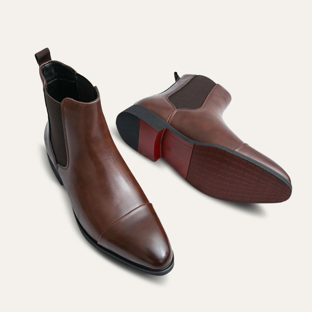Bottes Chelsea en similicuir Savile Row pour hommes 4