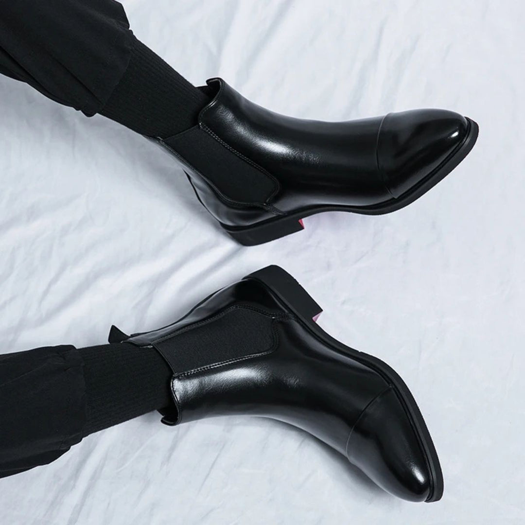 Bottes Chelsea en similicuir Savile Row pour hommes 8