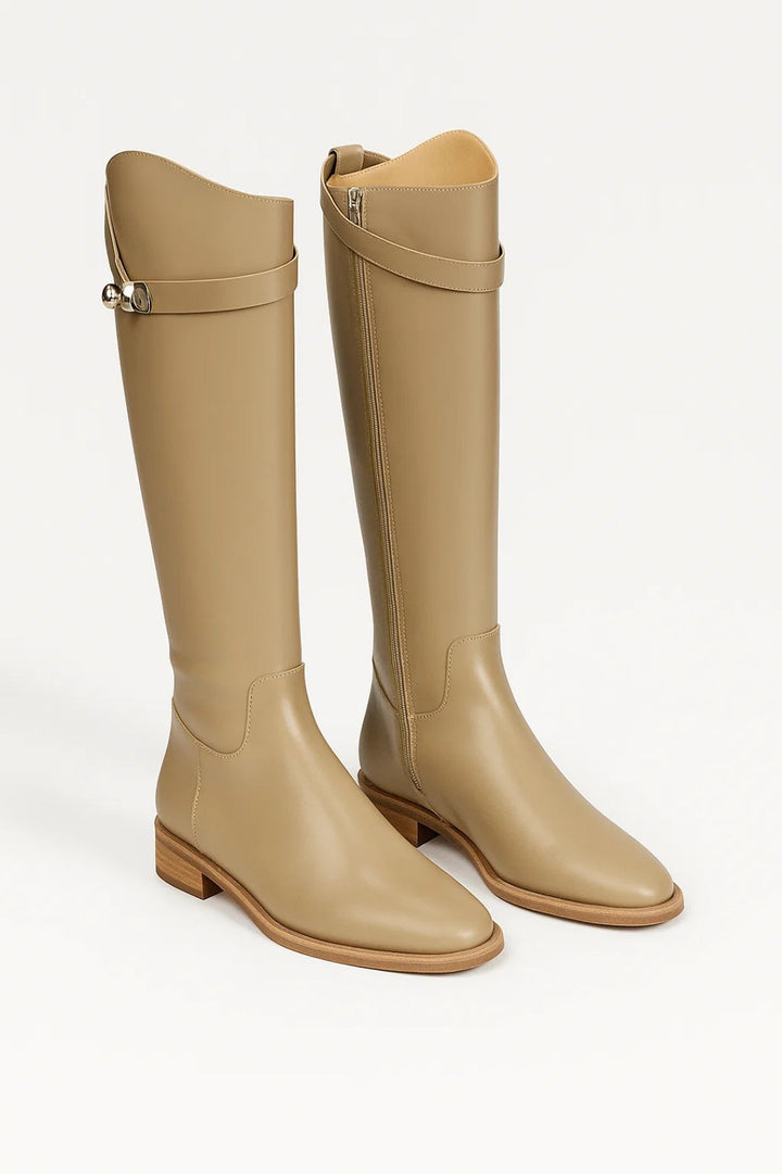 Bottes Femme - Cuissardes Hauteur Genou Boucle | Équitation 1