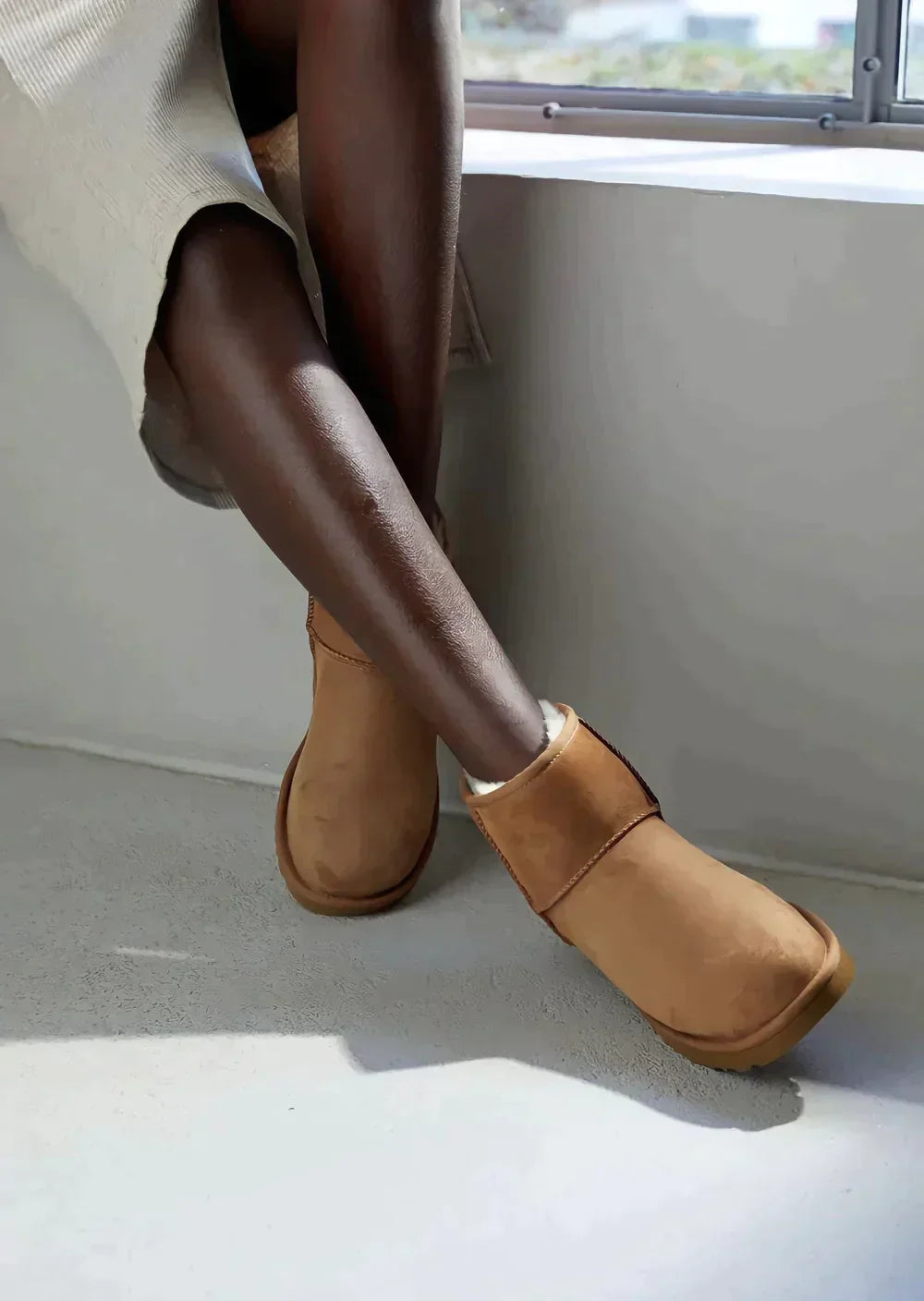 Bottes d’hiver pour femme | Chaussures courtes à semelle épaisse
