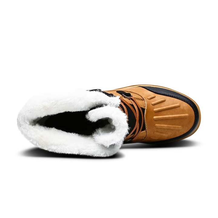 Bottes d'hiver pour hommes - Bottes de neige doublées et chaudes avec semelles antidérapantes 7