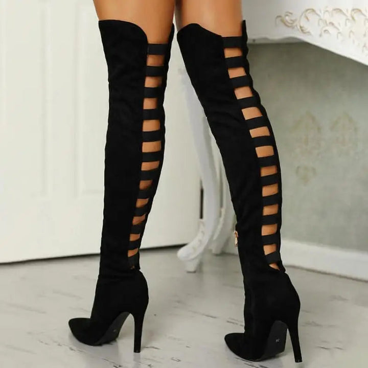 Bottes hautes à talons pour femmes 2