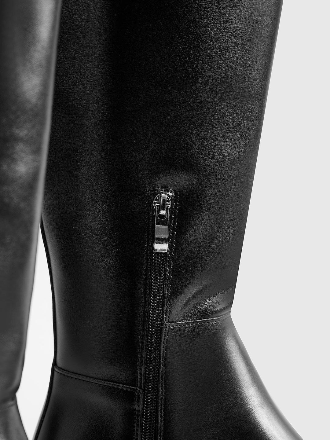 Bottes hautes pour femmes | Bout rond et talon bloc 6