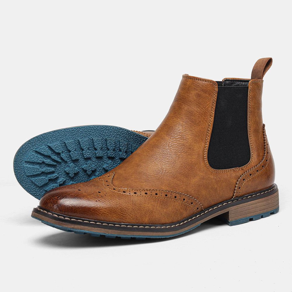 Bottines Chelsea homme à Bout arrondi 1