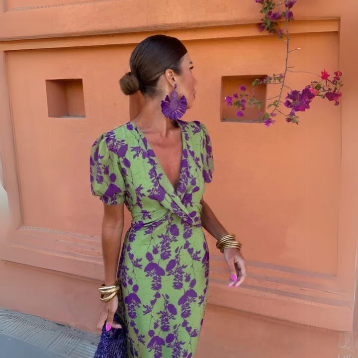 Danielle™ | Bloemige Midi-jurk