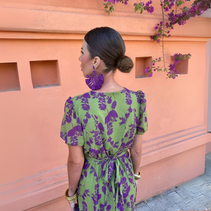 Danielle™ | Bloemige Midi-jurk