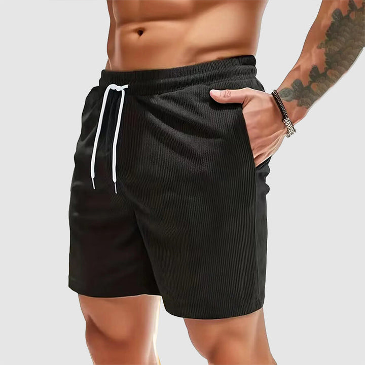 Caleb - Short décontracté en velours côtelé à taille élastique pour homme 3