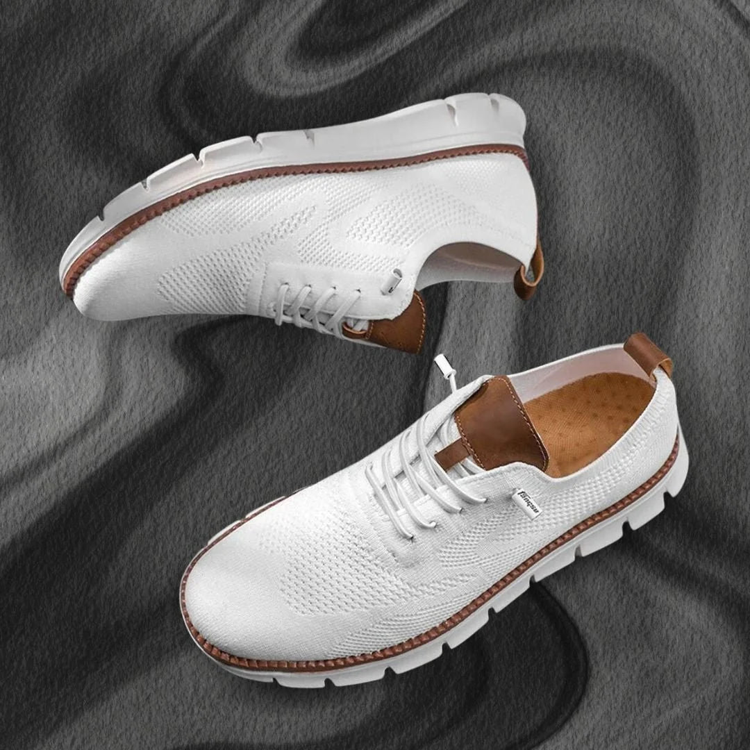 Caleo Chaussure de marche homme | Cuir Orthopédique, Soutien de la Voûte Plantaire 0