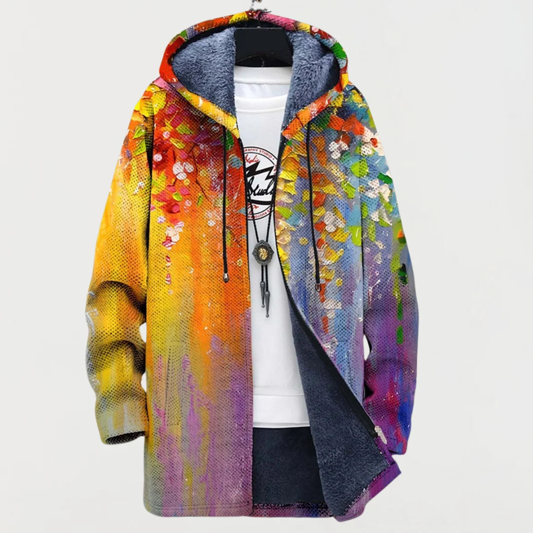 Cardigan avec Art Abstrait 0