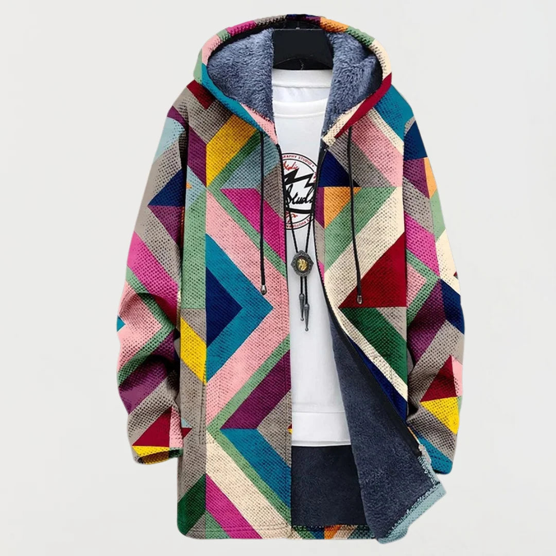 Cardigan avec Motif Géométrique 0