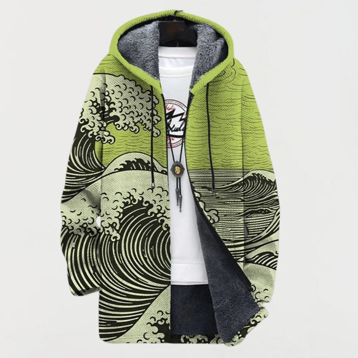 Cardigan avec Motif Vague 2