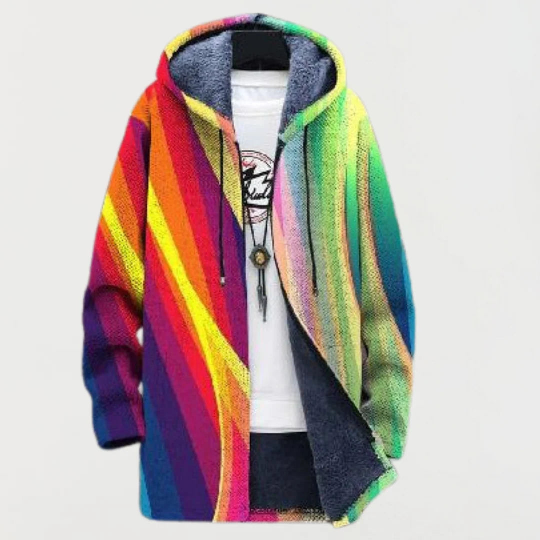 Cardigan avec Rayures Arc-en-Ciel 0