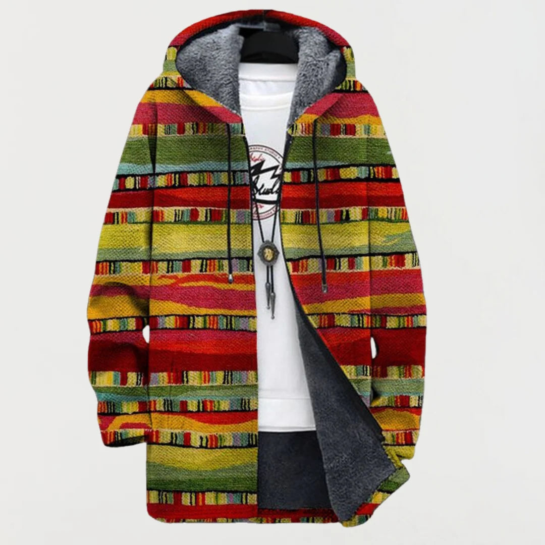 Cardigan avec Rayures Ethniques 0