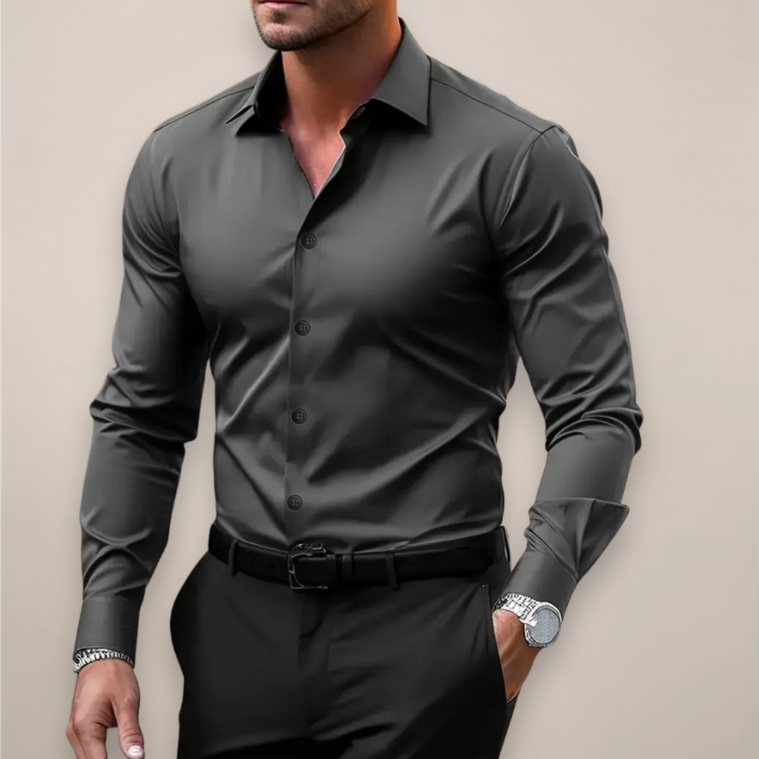 Céleste Chemise | Col Cranté Classique, Style Polyvalent 0