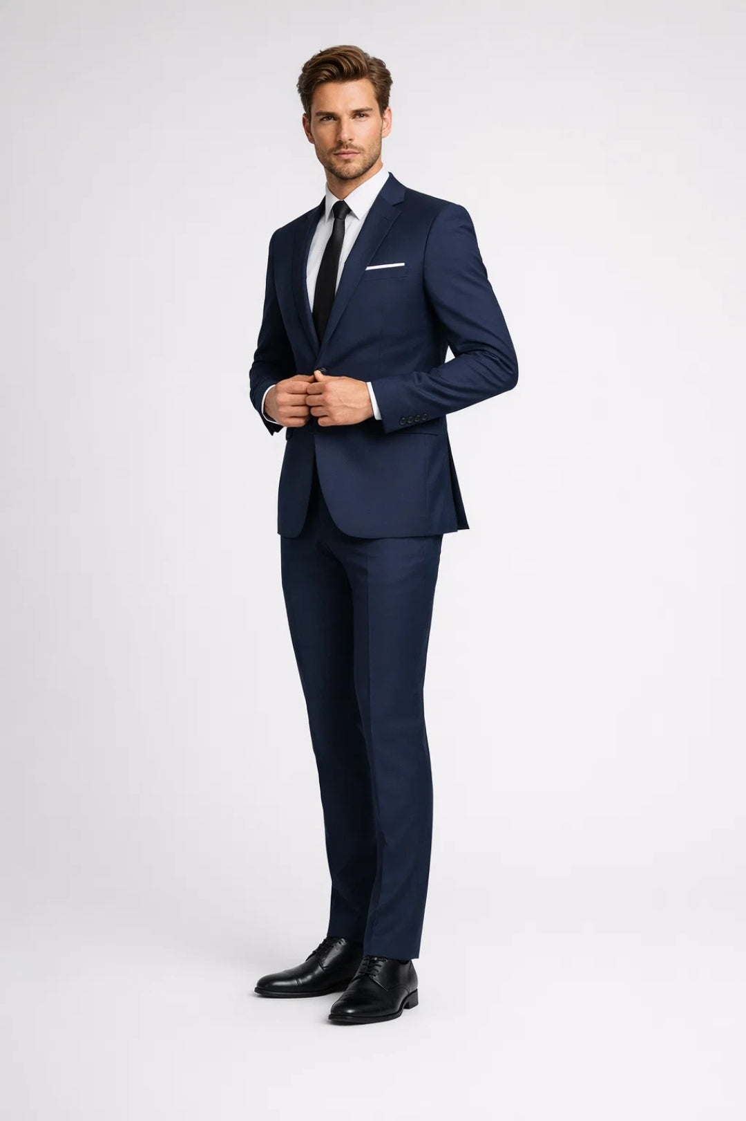 Céleste Costume Homme | Coupe Ajustée, Élégant 0