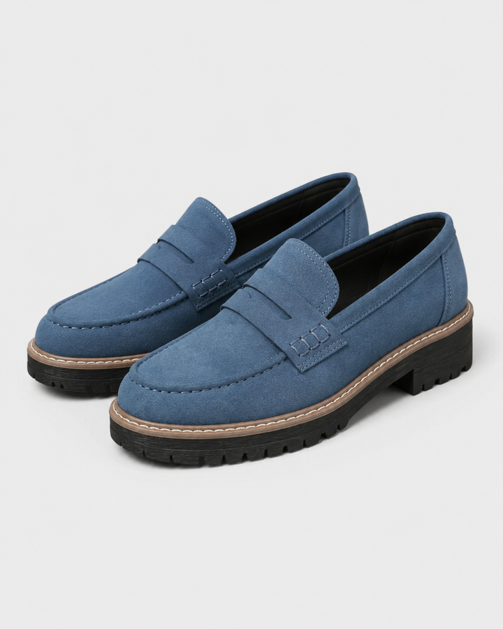 Mocassins femme orthopédiques élégants confort cuir à enfiler
