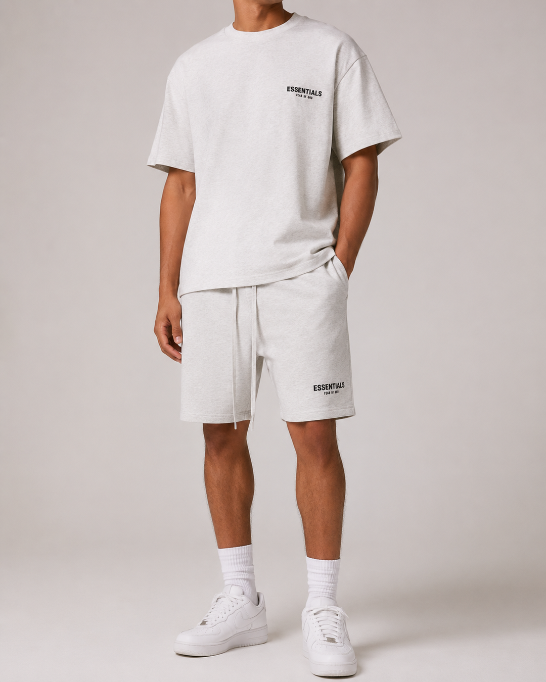 Ensemble T-shirt et short assortis pour hommes | Tenue deux pièces