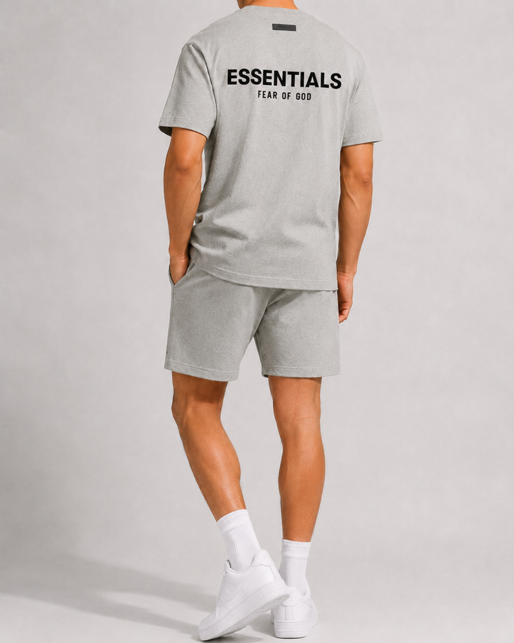 Ensemble T-shirt et short assortis pour hommes | Tenue deux pièces