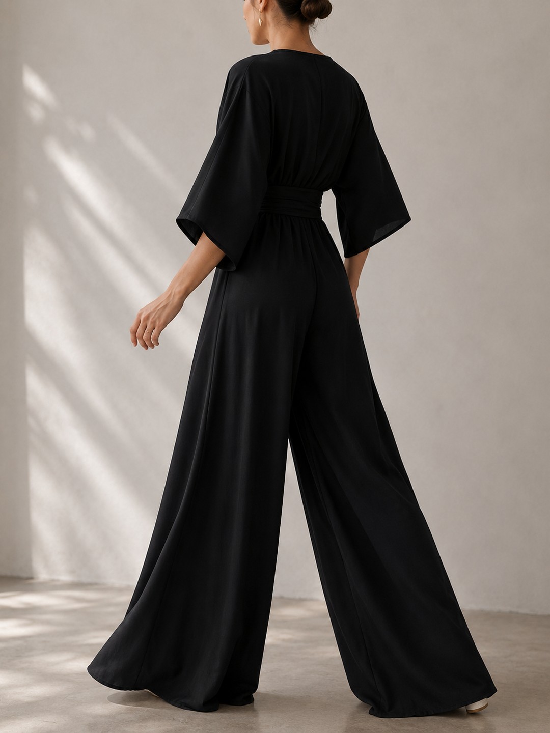 Combinaison femme jambes larges élégante soirée cérémonie