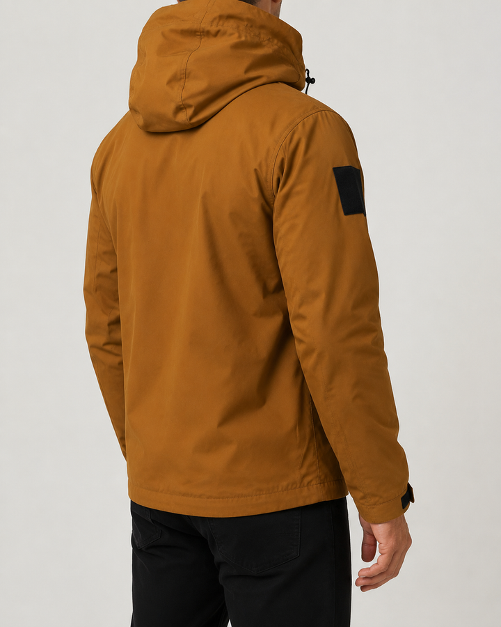 Coupe-Vent Homme Imperméable Léger Capuche Fermeture Zippée – Ovide