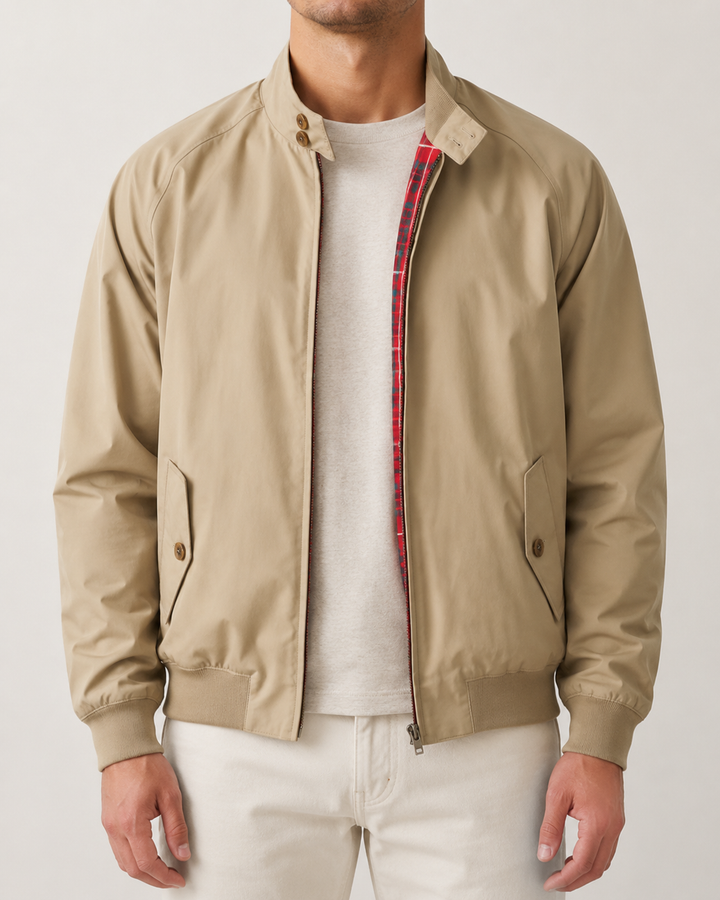 Blouson Homme Col Montant Fermeture Zippée Poches Latérales – Prosper