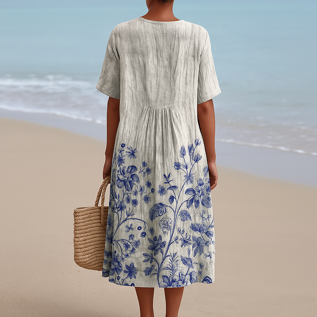 ÉLOÏSE | Robe en porcelaine imprimée