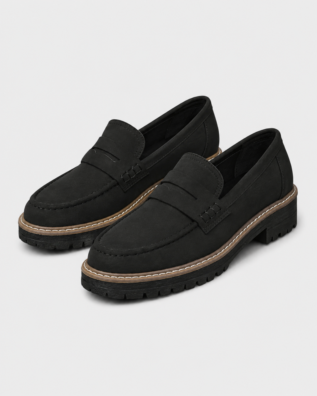 Mocassins femme orthopédiques élégants confort cuir à enfiler