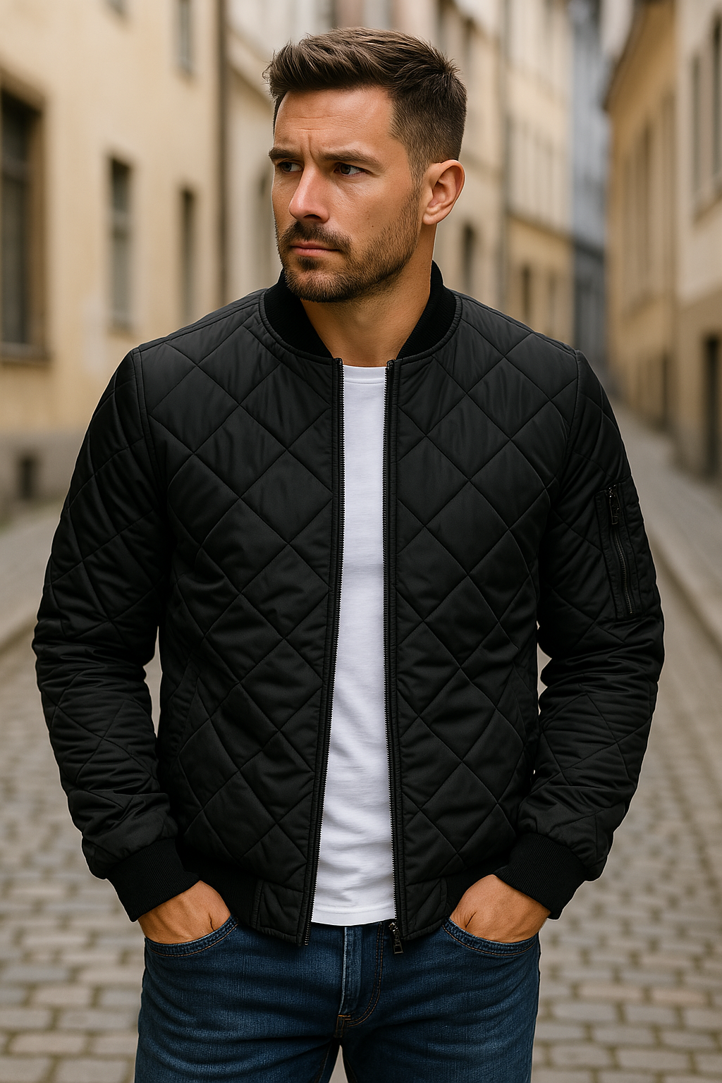 Maxime | Veste matelassée en losanges pour un style sans effort