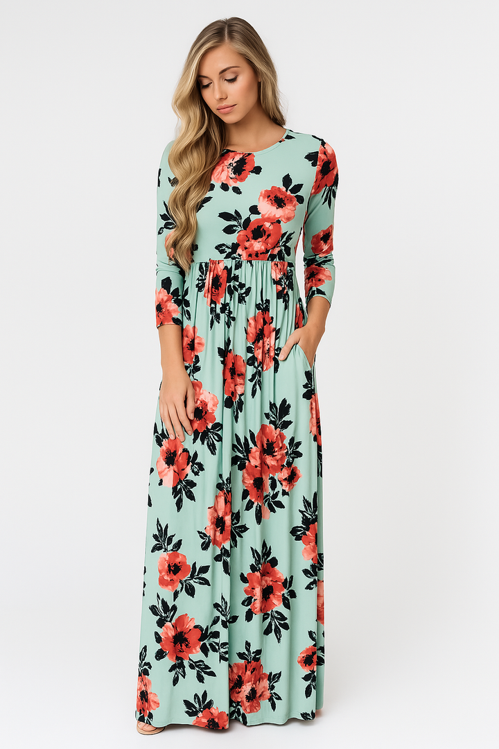 Madeline - Robe Maxi Fleurs