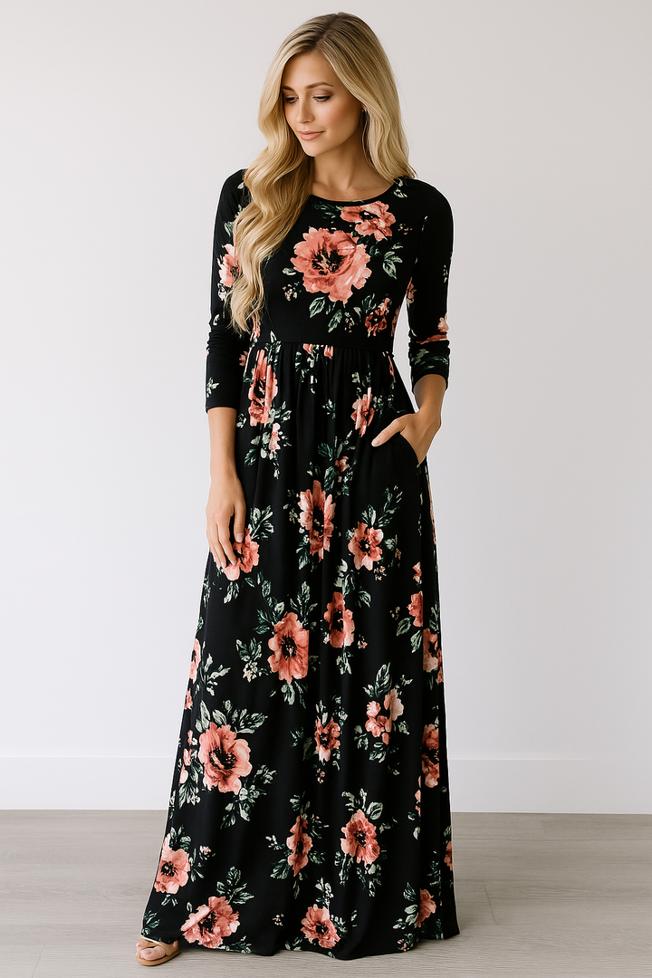 Madeline - Robe Maxi Fleurs