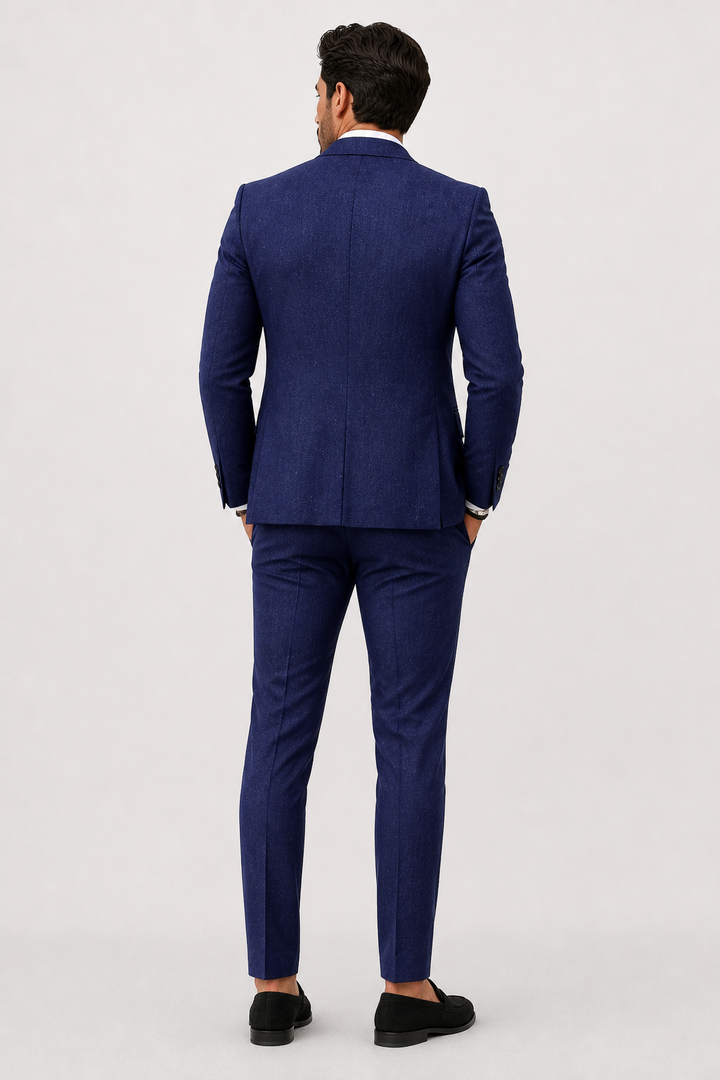 Costume homme deux pièces lin business décontracté élégant été