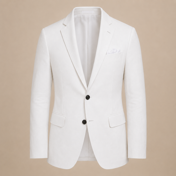 Blazer homme coupe structurée élégant bureau mariage cérémonie