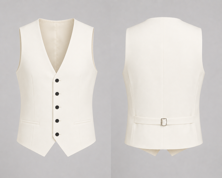 Costume homme trois pièces gris coupe ajustée cérémonie élégant
