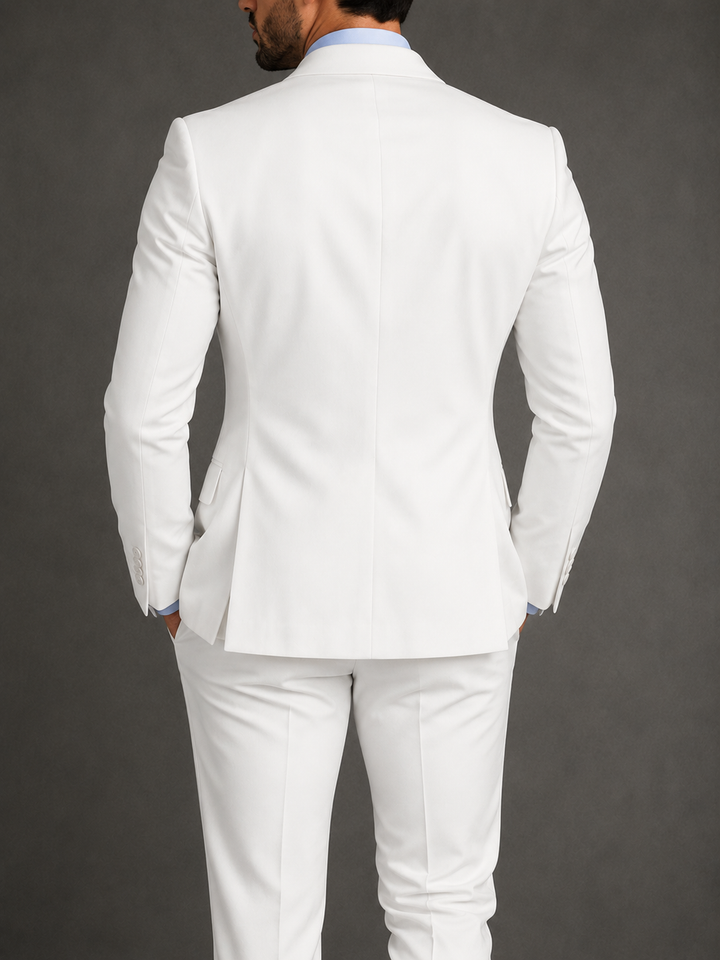 Costume homme mariage croisé deux pièces élégant
