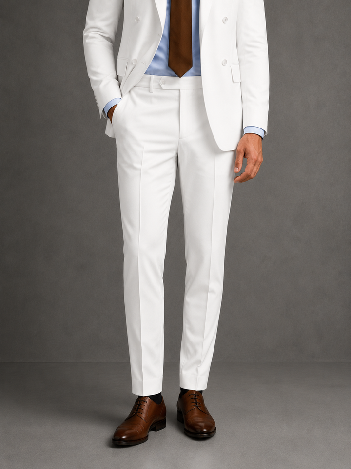 Costume homme mariage croisé deux pièces élégant