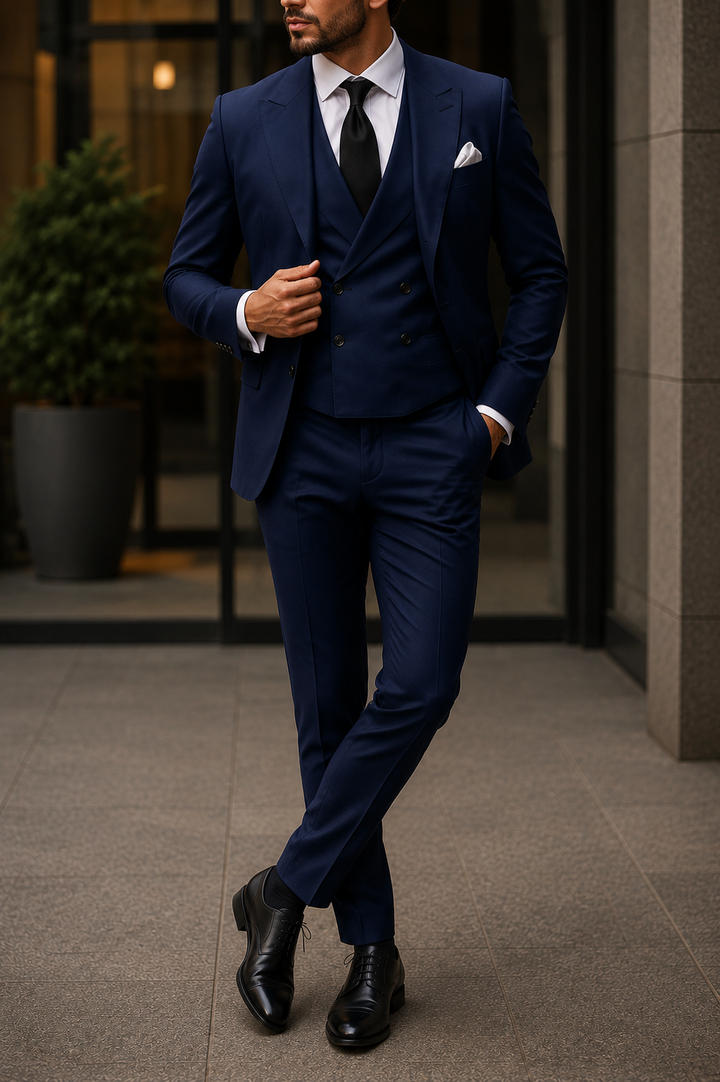 Costume homme trois pièces élégant stylé mariage cérémonie